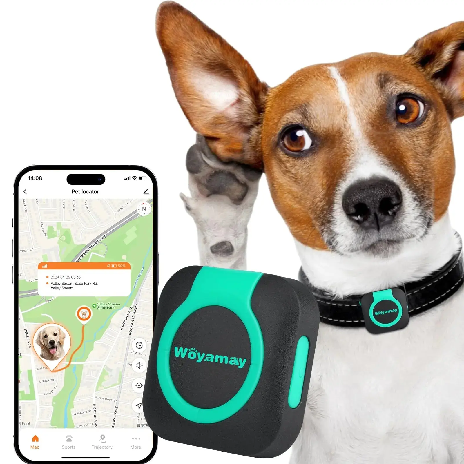Woyamay GPS dog/cat collar