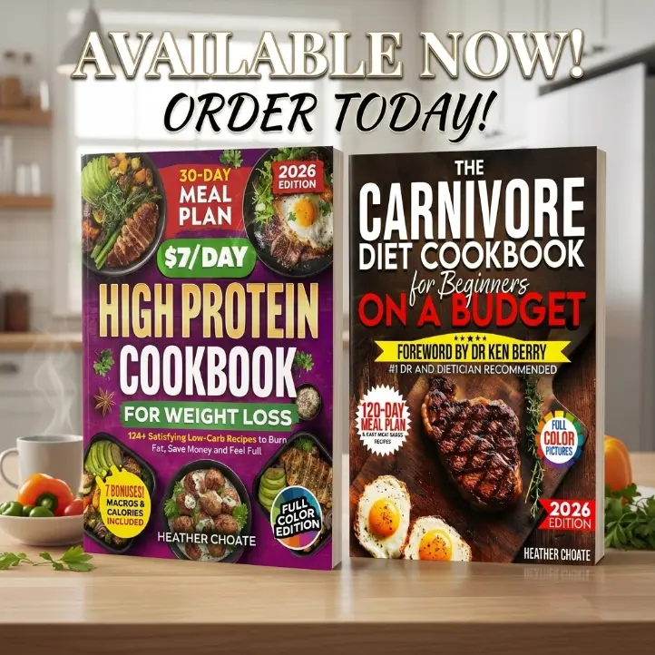 Combo Carnivore Diet Cookbook & High Protein Cookbook 154+ Low Carb Meat Recipes 120 Day and 30 Day Meal Plans