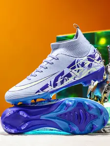 Men's Sports Football Shoes, Sports Lace Up Soccer Shoes, Football Cleats, Football Boots, Training Shoes for All Seasons