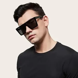 1 Pair Men's Square Fashion Glasses - Black Fashion Glasses with Decorative Lenses, Lightweight Durable Frame for Casual & Formal Outfits, Glasses, Modern Touch Eyewear, Casual Attire, Classic Design, Stylish Construction, Trendy Frames, Styleconscious Me