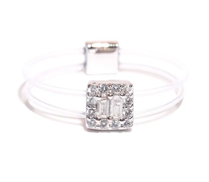 Square Baguette Floating Ring Square Baguette Floating Ring
