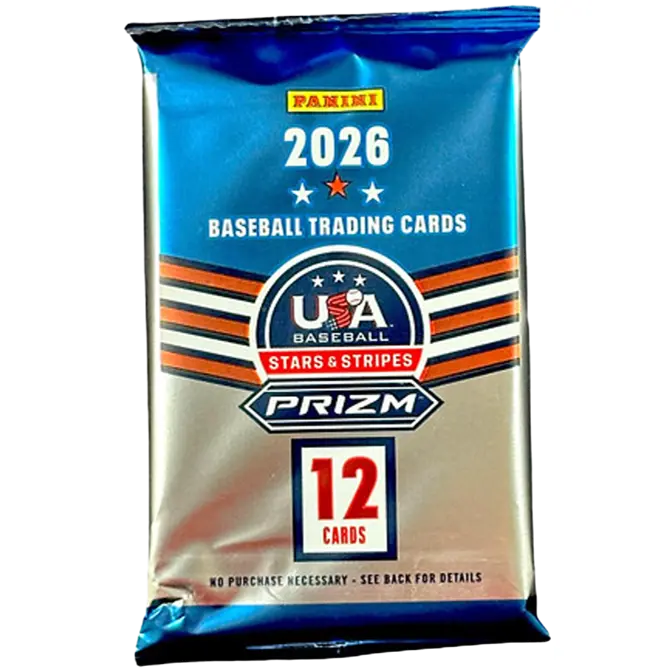 2026 Panini Prizm Stars & Stripes Baseball Hobby Pack (12 Cards)