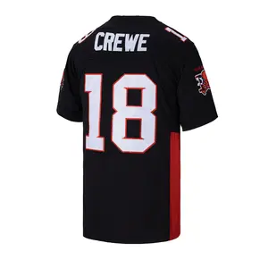 Men's #18 Paul Crewe The Longest Yard Movie Stitched Compression Training Football Jersey Black S~3XL