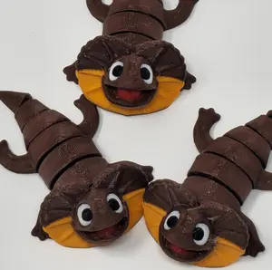 3D Printed Frilled Lizard Fidget Toy - Smooth Motion, Sensory Stress Relief for Fidget Toy Enthusiasts