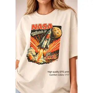 NASA Artemis II Rocket Launch T-shirt Moon Mission 2026