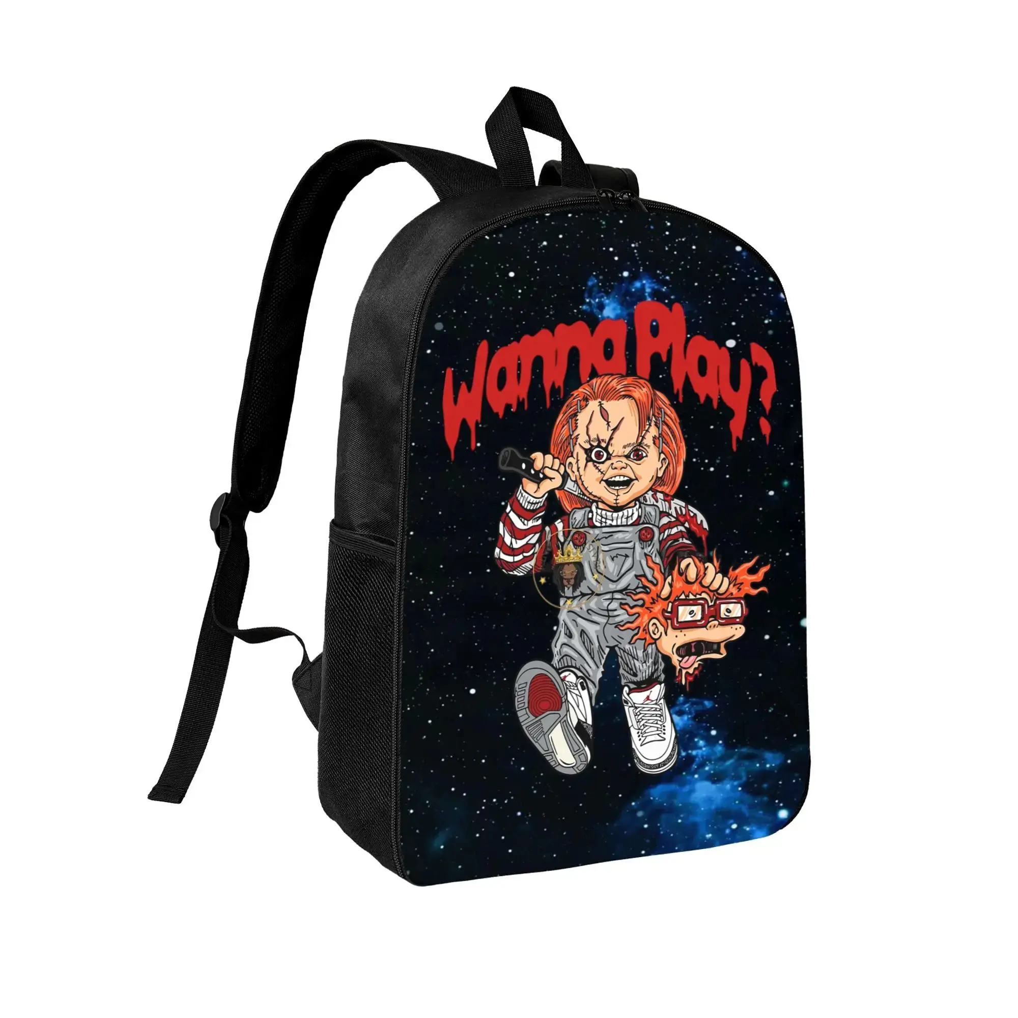 Chucky Backpack 17 Inch Large Capacity Galaxy School Bag for Teens Students Back to School Gift