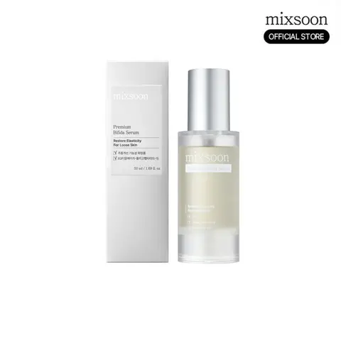 [mixsoon Official] Premium Bifida Elasticity Anti-Aging Facial Serum 50ml - Vegan, Lightweight, Firming, Wrinkle Care, Moisture-Boosting, Skin Repair for Dry Skin Daily Selfcare with EGF, Ceramide NP