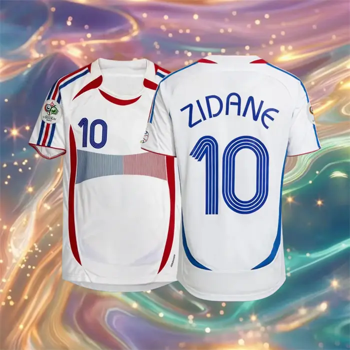 2006 France Zidane No.10 Home ShortSleeve Soccer Jersey