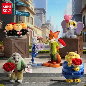 Disney Zootopia Flower Series Blind Box – 6 Characters (Judy, Nick, Clawhauser & More) with Preserved Flower Accents, Romantic Collectible for Zootopia Fans, Perfect Valentine’s/Anniversary Gift, Surprise Blind Box Fun