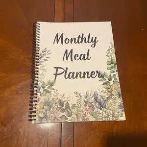 Monthly Meal Planner Spiral Notebook for Meal Planning Made Easy