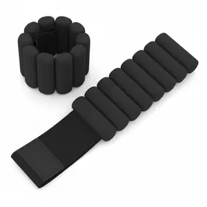 Wrist and Ankle Weights for Women and Men, Adjustable Silicone Fitness Bangles, 2lb/4lb Wearable Arm & Leg Weights for Yoga, Pilates, Barre, Walking, Running, Gym, Strength Training | Set of 2 | Black