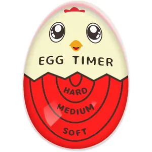 Egg Timer for Boiling Eggs That Changes Color When Done, Red