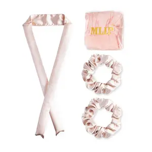 MLIP Satin Heatless Curling Set | Overnight No Heat Hair Curler | Soft Bouncy Curls, Frizz-Free | For All Hair Types