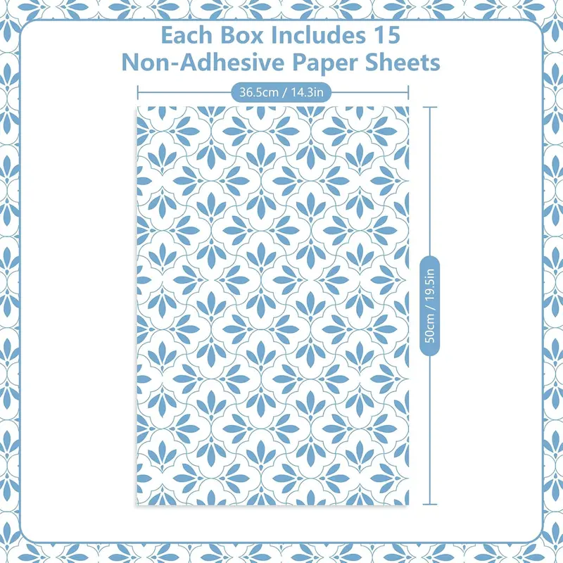 15 Sheets Drawer Liners for Dresser, Linen Scented Drawer Liners, Drawer Paper Liner 14.3x19.5 Inch, for Fragrant Drawer Liners for Home Shelf Closet