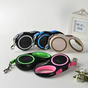 Automatic Retractable Dog Leash, One-Click Lock Reflective Strap, Non-Slip Comfort Grip, No Tangle Leash, Suitable for Small Medium Large Dogs, Durable Pet Leash