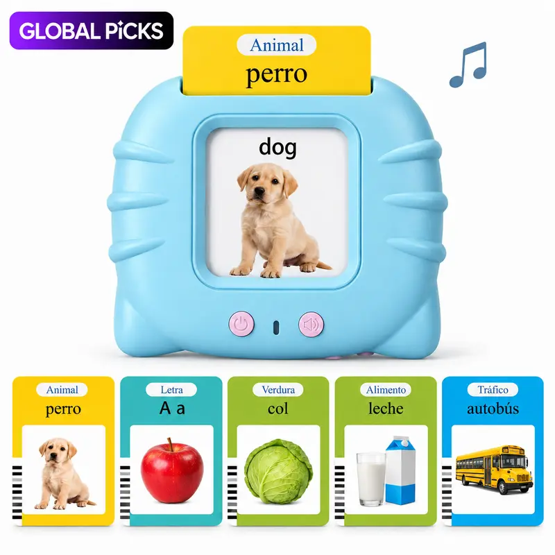KIDGENIUS Talking Flash Card Toy Gift for Preschoolers, 224 Sight Words for Birthday and Holiday Learning