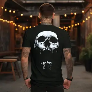 New Gym Fitness T-shirt Loose Oversized Cotton Men Short Sleeves Bodybuilding Sports Tees Summer Training Workout Jogging Tops