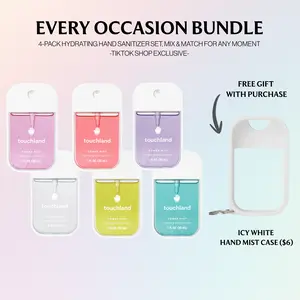 Touchland Every Occasion Bundle, 4-Pack Hydrating Hand Sanitizer Collection, Mix & Match for Any Moment
