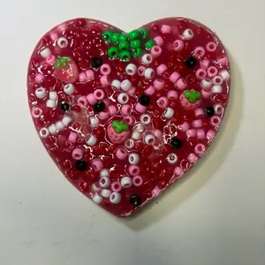 SILICONE PICKY PAD - Large Strawberry - Handmade Fidget Sensory ASMR Toy/Tool