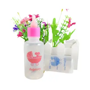 Silicone milk bottle hamster rabbit waterer 60ml pet feeder bottle brush pet supplies hot models