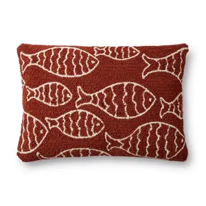 Loloi P0908 Red Pillow