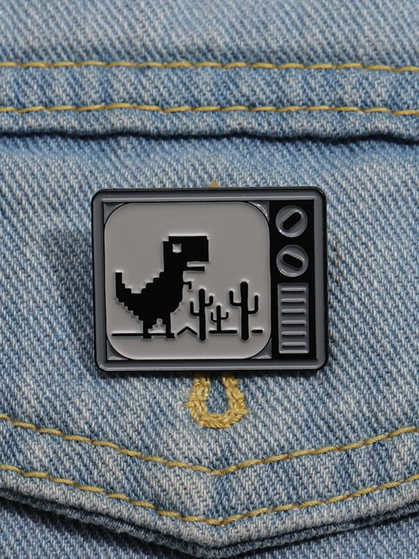 Dinosaur Design Brooch Pin, Casual Durable Alloy Badge for Daily Vacation Holiday Party for Daily Clothing Decor, Trendy All-match & Exquisite Brooch