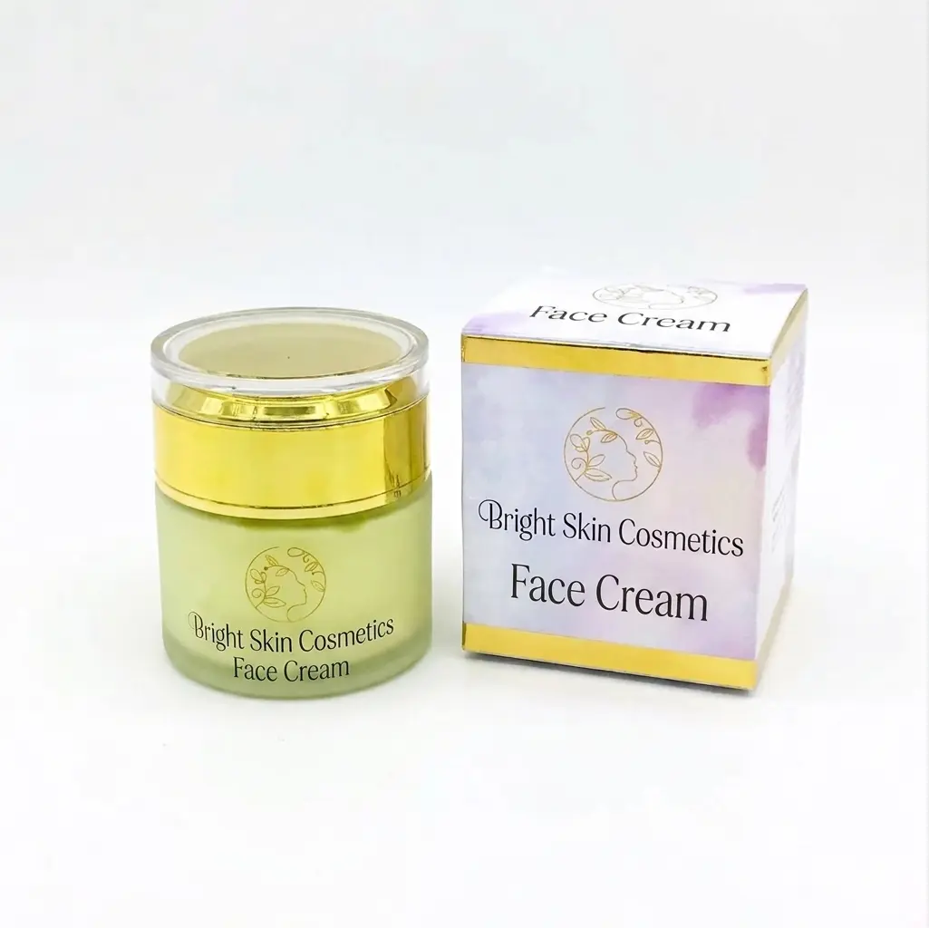 Bright Skin Cosmetics Vitamin C Face Cream - Lightweight, Hydrating, Brightening, Moisturizing Formula for Smooth, Radiant Complexion, Acne-Prone & De-Pigmentation Acne Treatments, Gentle Daily Moisturizer for All Skin Types