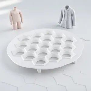 19-Hole Dumpling Maker, Easy Dough Press Tool, Wonton Mold, Time-Saving Kitchen Gadget for Quick Pastries, Beginner-Friendly DIY Tool for Effortless Dumplings, Perfect for Family Meals