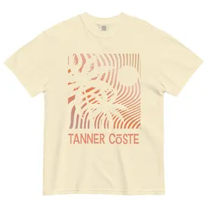 Wavy Palms | Ivory | Garment-dyed T-shirt
