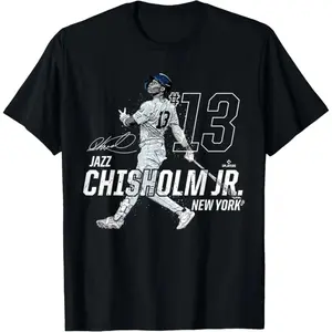 ⚾ [Graphic Tee] [100% Cotton] Streetwear Baseball Graphic T-Shirt Dynamic Player Pose Urban Hip Hop Style Tee, New York Inspired Vintage Sports Design, Unisex Crew Neck Casual Streetwear Top, Trendy Baseball Fan Gift for Men Women Summer Outfit