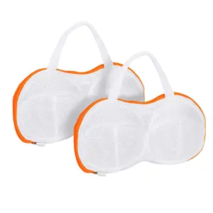 Bra Washing Bag for Laundry,Fine Mesh 3D bracket Lingerie Bags for Washing Delicates, Brassiere Laundry Bag for Washing Machine And Dryer Bags Set of 2