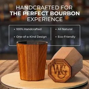 Whiskey Grail - Never Drink Alone Bundle Handmade Wooden Glass