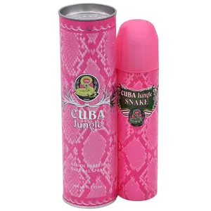 Cuba Jungle Snake Women's EDP - 3.4oz Sensual Fresh Floral Aromatic Fragrance, New Boxed Women's Fragrance, Floral Women's Fragrance
