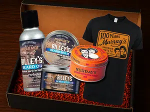 Murray's Clean Cut Kit- Includes Beard Oil, Balm, Softener, 100 Year Edition of Original Pomade and 100 Year Tshirt- 500g Net Weight