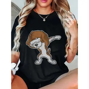 100% Cotton Beagle Dabbing Dog Dab Dance T-Shirt for Men Women Girls