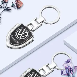 Volkswagen Car Shield Keychain, Durable Scratch-Resistant Rust-Free, Anti-Loss Key Ring, Stylish High-End Car Accessories