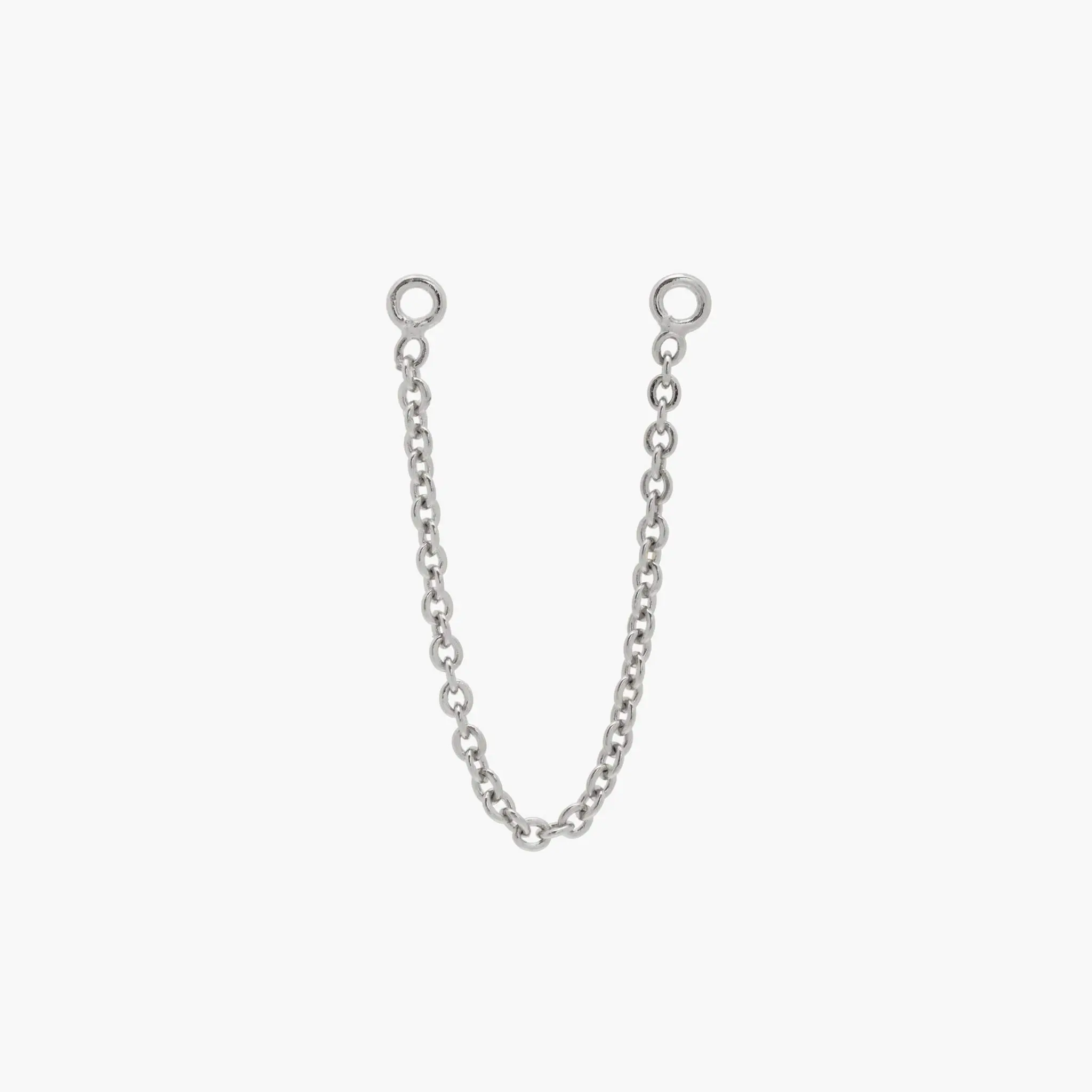 Studs Silver Connector Chain