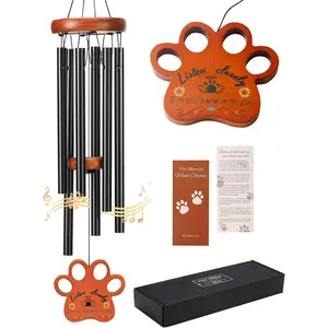 Memorial Gifts for Loss of , Pet Memorial Gifts for Dogs, 26'' Memorial Gifts Wind Chimes, Loss of  Sympathy  with Poem Card for , Pet Remembrance   for Garden, Patio