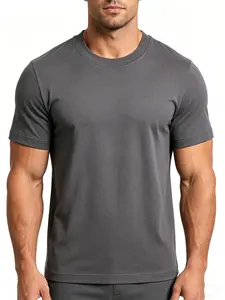 Men's 3-Pack Slim Fit Stretch Solid Color Cooling Crew Neck Short-Sleeve T-Shirts - Breathable, Quick-Dry Menswear Casual T-Shirts, Minimalist Streetwear Summer Tops