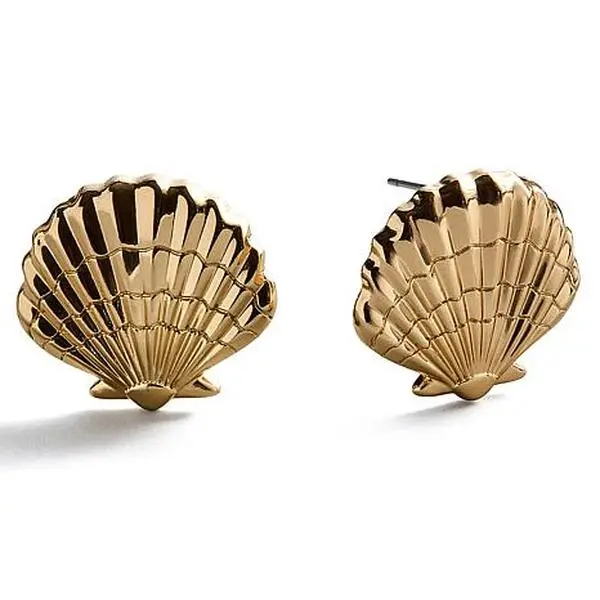 BAUBLEBAR Goldtone Tropical Seashell Stud Earrings