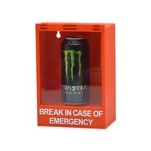 XL Break Glass in Case of Emergency Wall Display - Large Funny 3D Printed Home and Office Decor Box Gift Room Accessory