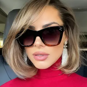 Shadz Oversized Thick Frames CATHERINE Women Sunglasses Cat Eye Classic Frame Vintage Retro Designer Inspired 100% UV Protection Full Rim Oval Shape