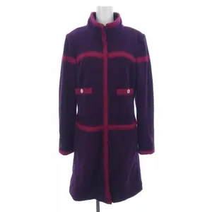 Pre-owned CHANEL Wool Small Leather Goods Coat