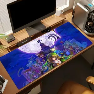 Zelda Gaming Mouse Pad 80×30cm, Stitched Edges with Non-Slip Rubber Base, Desktop Mat for PC Gamers