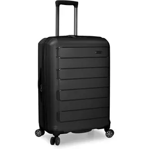 Choice Pagosa Indestructible Hardshell Expandable Spinner Luggage, Black, Check-in Only