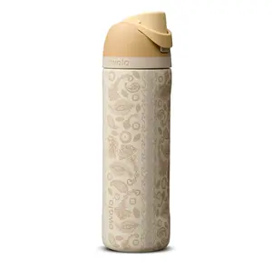 Owala 24oz Insulated Stainless Steel Water Bottle, Leak Proof FreeSip Lid, BPA Free, Minimal Neutral Aesthetic, Gym Travel Bottle, Daily Hydration, Gift for Her