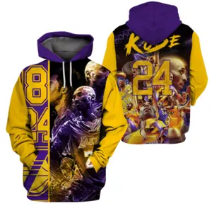 New Hoodie Kobe Bryant Legend 3D Full Printed Long Sleeve Unisex S-5XL