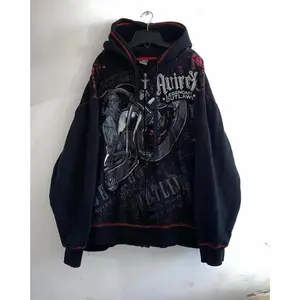 Men Hoodies Autumn Winter Harajuku Letter Y2k Korean Fashion Print Oversized Pullover Hip Hop Long Slve Hooded Strt Graphic