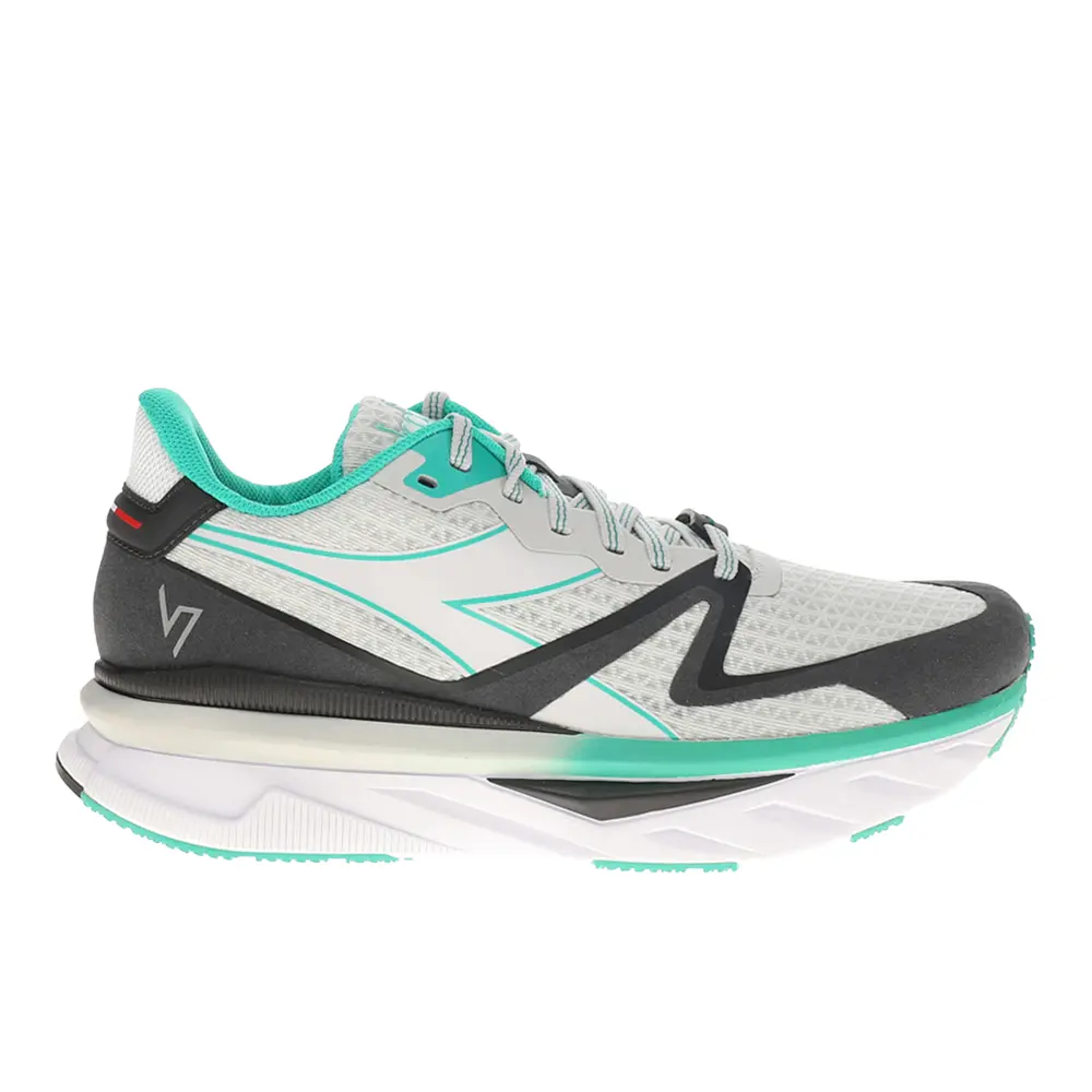 diadora Mens Atomo V7000 Running Sneakers Shoes - Green, White