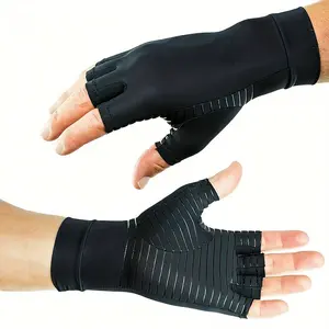 Copper Compression Arthritis Gloves - Carpal Tunnel & Swollen Hands Relief, Enhanced Circulation, Comfort Fit for Men & Women